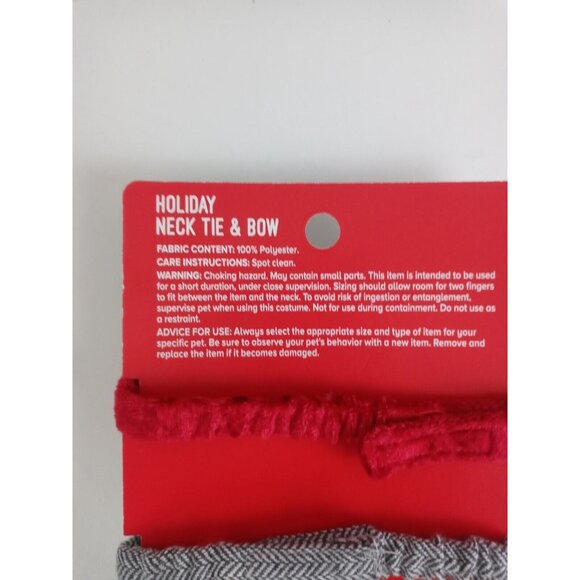 New Merry & Bright Holiday Neck Tie and Bow for Small Animals Guinea Pig - Picture 5 of 5